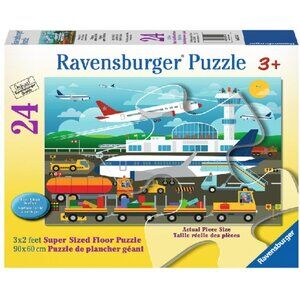 New sealed Ravensburger  Supersize Floor Puzzle 24 Pc - Airplanes & Airport